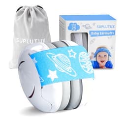 SuplutuX Baby Ear Protection | Baby Noise Cancelling Headphones | Comfortable Infant Ear Muffs Prevent Hearing Damage