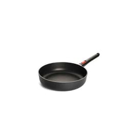 Woll Eco Lite QXR High Rim Frying Pan - Inductive - Diameter 28 cm, 7 cm High, with Removable Handle - Suitable for All Types of Hobs - PFAS-Free, 100% Recycled Aluminium, Oven-Safe, Black
