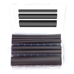 MILAPEAK 27pcs 3:1 Dual Wall Adhesive Heat Shrink Tubing Kit, 3 Large Sizes (Diameter): 3/4, 1/2, 1/4-inch, Marine 7-inch Long Cable Wire Sleeve Tube Assortment with Storage Case for DIY by MILAPEAK (Black)