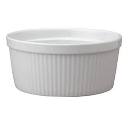 HIC Kitchen Souffle, Fine White Porcelain, 48-Ounce, 1.5-Quart