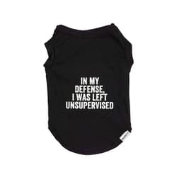 SNARKCITY Pet Tee, Funny, Clothing, Dog Costume, Cat, Quotes, Novelty Gift (M, Unsupervised)