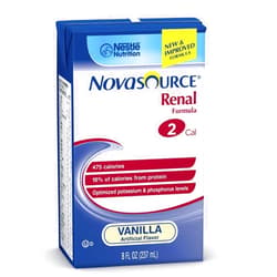 NESTLE NUTRITIONAL Novasource Renal-Flavor Vanilla Calories 475 / 237 ml Packaging 8 fl oz Tetra Brik - Each 1