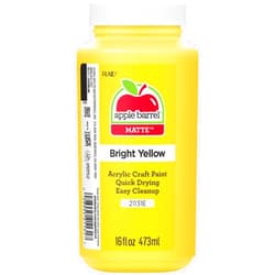 Apple Barrel Acrylic Paint in Assorted Colors (16 Ounce), 21131 Bright Yellow