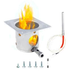 JZW-Shop Fire Burn Pot and Hot Rod Ignitor kit Replacement for Traeger, Pit boss Pellet Grill, Fire Pot with Screws and Fuse, Grill Replacement Parts
