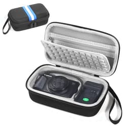 Seracle Camera Bag Carrying Case Compatible with Canon PowerShot SX740/ SX730/ SX620/ G7X Mark III/ G7X Mark II Digital Camera, Hard Bag Suitable for Travel and Home Storage (Black)