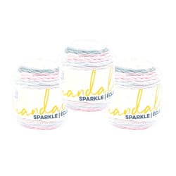 Lion Brand Yarn (3 Pack) Lion Brand Yarn Mandala Sparkle Yarn, Nova