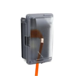 Sigma Electric Sigma Engineered Solutions 14414CLM 1-Gang Non-Metallic While-in-Use Weatherproof Cover, Clear