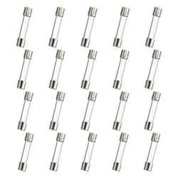 HUAREW T3AL250V 20 Pcs 6x30mm Slow Blow Glass Fuse 3A 250V 0.24 x 1.18 inch time delay Fuse