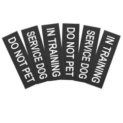 InnoHHustle 6-Pack Service Dog Patches Do Not Pet Patch for Service Vest Dog Harness Removable Service Dog Vest in Training Patches with Hook Backing, Without Loop