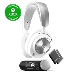 SteelSeries Arctis Nova Pro Wireless Xbox Multi-System Gaming Headset - Neodymium Magnetic Drivers - Active Noise Cancellation - Infinity Power System - Xbox, PC, PS5, PS4, Switch, Mobile - White