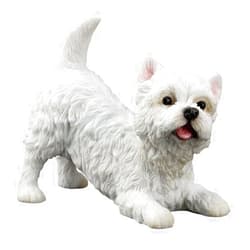Veronese Design Artificial Stone West Highland White Terrier Dog Sculpture