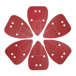 Zeite Detail Sander Sandpaper 60 Pieces Assorted 40 60 80 120 180 240 Grits, Detail Sanding Sheets Hook and Loop Backing for ZEITE Detail Sander 20VDS