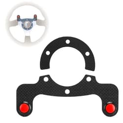 Ejoyous Steering Wheel Button, Carbon Fiber External Horn Button Kits for MOMO OMP Nardi 6 Bolts Steering Wheel (pair)