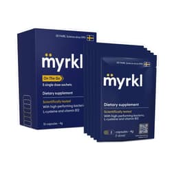 Myrkl Unique Pre-Drinking Supplement for Liver Health Support, Helps Morning Energy with High-Performing Probiotic, L Cysteine & Vitamin B12, Social Evening, Party & Vacation Essentials, 10 Capsules