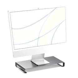 Satechi Aluminum Universal Unibody Monitor Stand - Compatible with MacBook Pro, iMac Pro, Google Chromebook, Microsoft Surface Go, Dell, Asus and more (Space Gray)