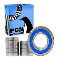 PGN Bearings PGN (10 Pack) R16-2RS Bearing - Lubricated Chrome Steel Sealed Ball Bearing - 1
