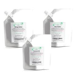 Clean and Green Family Pure Mango Butter (14 Oz) | Pure Shea Butter (14 Oz) | Refined Pure Coconut Oil (15 Oz) Bundle | 100% Natural, Unscented