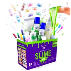 Discovering DIY Slime Kit for Girls and Boys - 52-Piece Slime Making Kit for Kids w/Craft Supplies - Makes Unicorn, Cloud, Butter, Galaxy, Mermaid and Slime for Kids