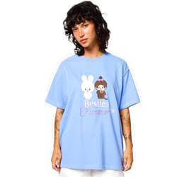 Samii Ryan Women's Monchhichi Besties Forever Oversized Tee