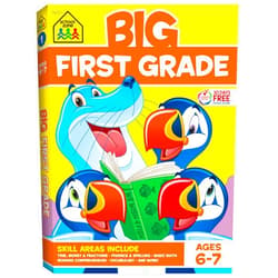 By School Zone (Author) School Zone Big First Grade Workbook: 320 Pages, 1st Grade, Reading Comprehension, Phonics, Spelling, Vocabulary, Basic Math, Time, Money, Fractions, Ages 6 to 7