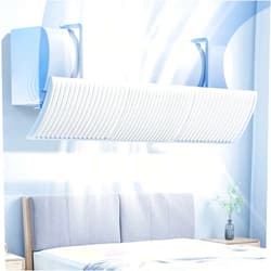 JioeGirt Adjustable Air Deflector Air Conditioner Deflector, Adjustable Foldable Confinement Air Deflector Outlet Air Wing Air Cooled Baffle Wind Direction Telescopic