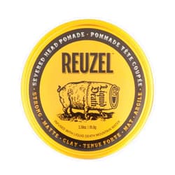 REUZEL and Liquid Death Severed Head Matte Clay Pomade, Strong All Day Hold, Water Soluble, Matte Finish and Non-Greasy Formula, Easy To Wash Out, For All Hair Types, 3.38 oz