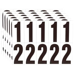 OLADOT 3 inch Adhesive Numbers for Mailbox, House Numbers, Reflective Number Sticker, Mailbox Decals, Address Number, Trash Cans Decal, for Outside (Black/White)
