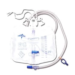 Medline Urinary Drain Bags with Anti Reflux Tower, Sterile, Slide Tap, Latex Free, 2000mL Capacity (Pack of 20)
