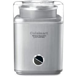 CUISINART Ice Cream Maker, Ice Cream and Frozen Yogurt Machine, 2-Qt. Double-Insulated Freezer Bowl, Silver, ICE30BCP1