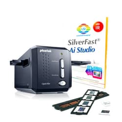 Plustek OpticFilm 8200i AI - 35mm Film & Slides Scanner. IT 8 Calibration Target + SilverFast Ai Studio 9, 7200 dpi Resolution 64Bit HDRi , Mac/PC