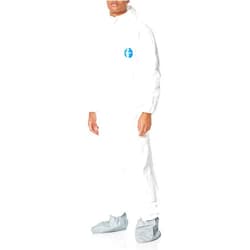 Oeream DuPont unisex-adult TY122S-XL-EACH Disposable Elastic Wrist, Bootie and Hood Tyvek Coverall Suit 1414, X-Large, White