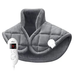 IDOO Heating Pad for Neck and Shoulders and Back, iDOO Neck Heating Pad for Neck Pain, FSA HSA Eligible, Weighted Heated Pad Neck Warmer Pain Relief, Gifts for Women Men, ETL Certified, 19