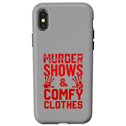 True Crime Mystery & Horror Shows Fan True Crime Murder Junkie Shows Comfy Clothes Podcast Fan Case for iPhone X/XS
