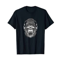 Gorilla male Gorilla head - Gorilla male - Monkey Ringleader - Primate T-Shirt