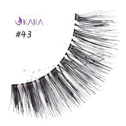 Kara Beauty Human Hair Eyelashes - 43 (Pack of 12)