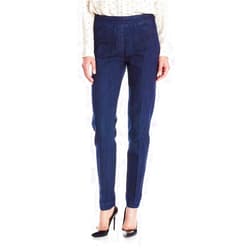 SLIM-SATION Women's Wide Band Regular Length Pull-on Straight Leg Pant with Tummy Control