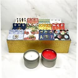Huneybrand Christmas 12 Day Advent Calendar with 2oz Candles