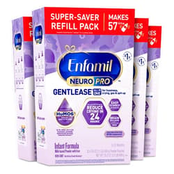 Enfamil NeuroPro Gentlease Infant Formula - Brain Building Nutrition, Clinically Proven to Reduce Fussiness, Gas, Crying in 24 Hours, 35.2 oz, Powder Refill Box (Pack of 4)