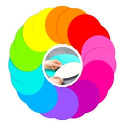 HOXHA Dry Erase Dots for Classroom Table,20Pcs Dry Erase Circles Stickers Removable Dot Students for Drills and Training Home, Office, School Teaching