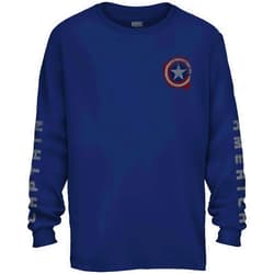 Marvel Avengers Captain America Shield Avengers Long Sleeve Adult T-Shirt