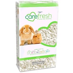 carefresh 99% Dust-Free White Natural Paper Small Pet Bedding with Odor Control, 23 L
