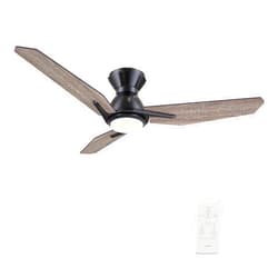 Generic Carro Calen 44 Inch 3-Blade Smart Ceiling Fan - Black