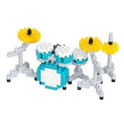 KAWADA nanoblock - Instruments - Drum Set, Collection Series Building Kit