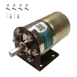 Bringsmart Micro DC 12V 10rpm Geared Motor 11.7kg.cm with Bracket Centric Ouput Shaft Gear Motor 37mm Diameter Gearbox Large Torque Reduction Motor