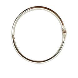 KTOJOY 3Inch (12 Pack) Loose Leaf Binder Rings, Nickel Plated Steel Binder Rings, Keychain Key Rings, Metal Book Rings, Silver, for School, Home, or Office