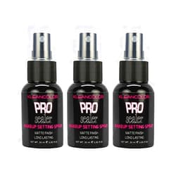KleanColor Pro Sealer Makeup Setting Spray - Matte Finish, Set of 3
