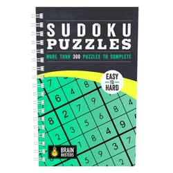 Parragon Books Sudoku: Over 200 Puzzles & Solutions, Easy to Hard Puzzles for Adults, Spiral-Bound (Brain Busters)