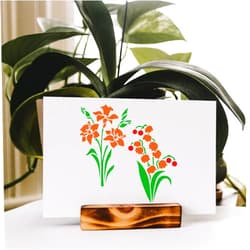 LYMSSESS Daffodil Bell Flower Stencils for Painting on Wood 6