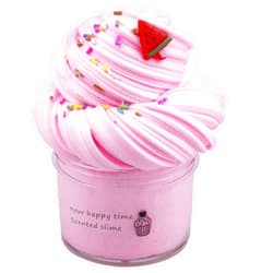 Nebwe Butter Slime Kit 70ml Fluffy Cloud Slime and Butter Slime Cheap, Slime Scents Fruit for Kids Aromatherapy DIY Slime Toy, Popper Fidget it Toys Set Birthday Party Favors, Watermelon 70 ml