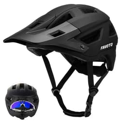 Favoto Mountain Bike Helmet - Dual Shell Lightweight MTB Bicycle Helmet for Adults Men Women Youth CPSC Certificated Size L